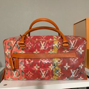Louis Vuitton monogram pulp vinyl weekender PM